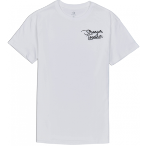 Converse WOMENS STRONGER TOGETHER RELAXED TEE Dámske tričko, biela, veľkosť M