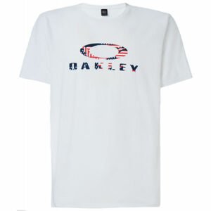 Oakley USA FLAG ELLIPSE SS TEE biela Bijela - Pánske triko