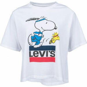 Levi's GRAPHIC BOXY TEE Dámske tričko, biela, veľkosť M