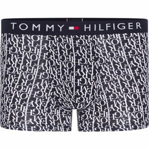 Tommy Hilfiger TRUNK PRINT Pánske boxerky, tmavo modrá, veľkosť S