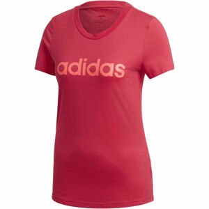 adidas E LIN SLIM TEE červená Crvena - Dámske tričko