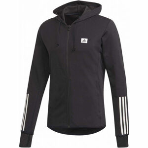 adidas DESIGNET TO MOVE MOTION HOODED TRACKTOP Pánska športová mikina, čierna, veľkosť L