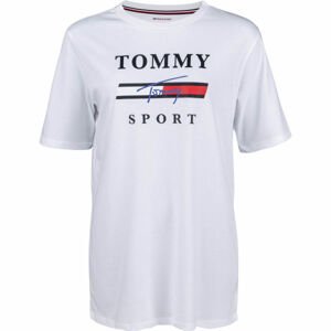 Tommy Hilfiger GRAPHICS  BOYFRIEND TOP biela L - Dámske tričko