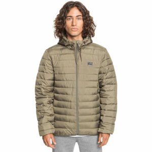 Quiksilver SCALY HOOD Pánska bunda, khaki, veľkosť S