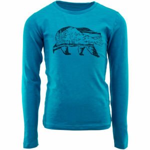 ALPINE PRO NOKOSO Detské tričko, modrá, veľkosť 128-134