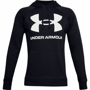 Under Armour RIVAL FLEECE BIG LOGO HD Pánska mikina, čierna, veľkosť