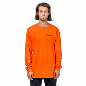 Horsefeathers ELVIN ATRIP T-SHIRT oranžová M - Pánske tričko s dlhým rukávom