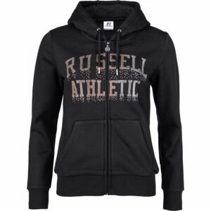 Russell Athletic ZIP THROUGH HOODY čierna XS - Dámska mikina