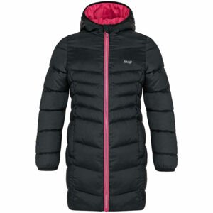 Loap IDUZIE Dievčenský zimný kabát, čierna, veľkosť 112-116