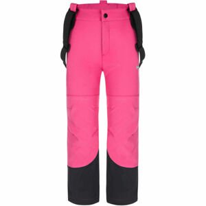 Loap LOCON ružová 112-116 - Detské softshellové nohavice