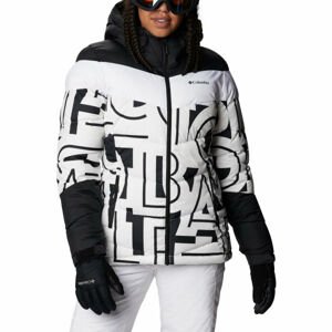 Columbia ABBOTT PEAK INSULATED JACKET Dámska zateplená lyžiarska bunda, biela, veľkosť M