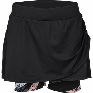 Fitforce LENA čierna M - Dámska bežecká sukňa 2v1