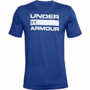 Under Armour UA TEAM ISSUE WORDMARK SS modrá M - Pánske tričko