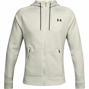 Under Armour CHARGED COTTON FLC FZ HD biela L - Pánska mikina