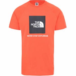 The North Face RAG RED BOX TE oranžová M - Raglánové pánske tričko