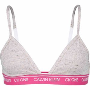Calvin Klein UNLINED TRIANGLE sivá M - Dámska podprsenka