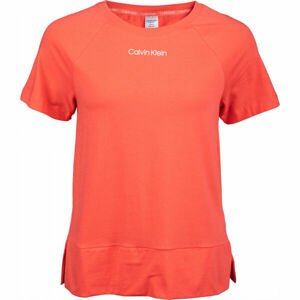 Calvin Klein S/S CREW NECK Dámske tričko, lososová, veľkosť L