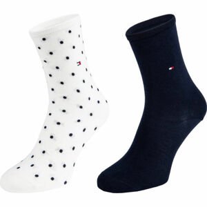 Tommy Hilfiger WOMEN SOCK DOT 2P Dámske ponožky, tmavo modrá, veľkosť 35/38