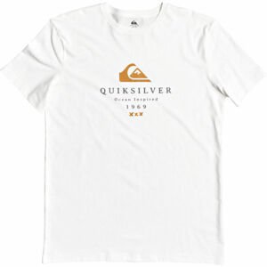 Quiksilver FIRST FIRE SS biela M - Pánske tričko