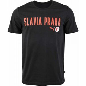 Puma Slavia Prague Graphic Tee DBLU čierna M - Pánske tričko