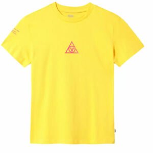 Vans WM 66 SUPPLY TRI BF CREW žltá M - Dámske tričko