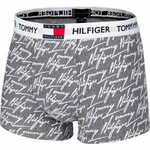 Tommy Hilfiger TRUNK PRINT Pánske boxerky, sivá, veľkosť M
