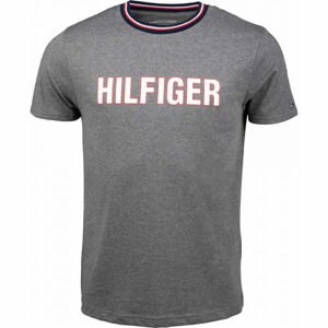 Tommy Hilfiger CN SS TEE sivá M - Pánske tričko