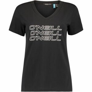 O'Neill LW TRIPLE STACK V-NECK T-SHIR Dámske tričko, čierna, veľkosť XS