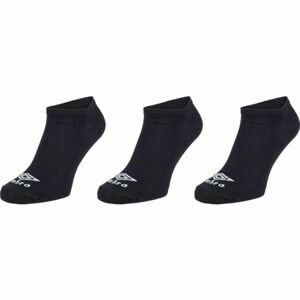 Umbro NO SHOW LINER SOCK - 3 PACK čierna M - Ponožky