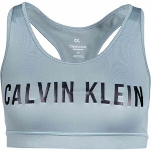 Calvin Klein MEDIUM SUPPORT BRA Dámska športová podprsenka, sivá, veľkosť XS