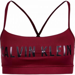 Calvin Klein LOW SUPPORT BRA vínová M - Dámska športová podprsenka