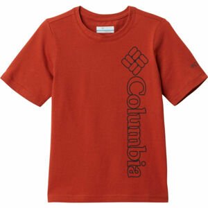 Columbia HAPPY HILLS GRAPHIC SHORT SLEEVE TEE červená M - Detské tričko
