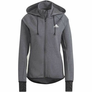 adidas MT FZ HOODY Dámska športová mikina, sivá, veľkosť M