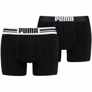 Puma PLACED LOGO BOXER 2P čierna XL - Pánske boxerky
