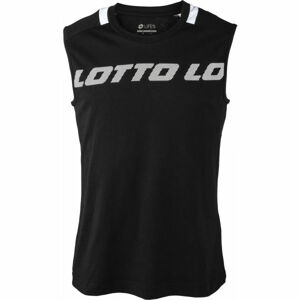 Lotto LOGO V TEE SL JS Pánske tričko, čierna, veľkosť S