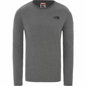 The North Face M L/S RED BOX TEE - EU Pánske tričko s dlhým rukávom, sivá, veľkosť L