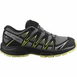 Salomon XA PRO 3D CSWP J Juniorská outdoorová obuv, tmavo sivá, veľkosť