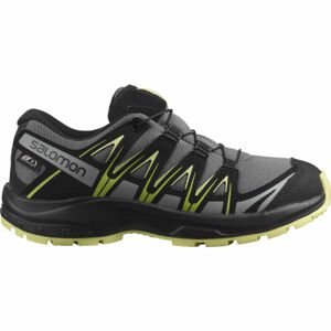 Salomon XA PRO 3D CSWP J Juniorská outdoorová obuv, tmavo sivá, veľkosť 35