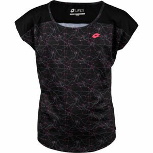 Lotto CHRENIA Dievčenské športové tričko, čierna, veľkosť 128-134
