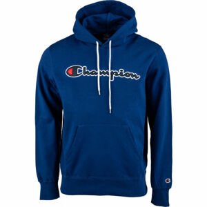 Champion HOODED SWEATSHIRT Pánska mikina, tmavo modrá,biela, veľkosť