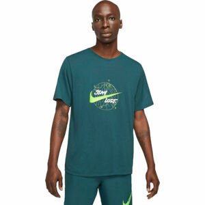 Nike DF MILER TOP SS WR GX M tyrkysová M - Pánske bežecké tričko