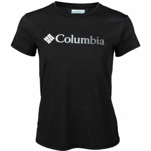 Columbia SUN TREK SS GRAPHIC TEE čierna XS - Dámske tričko