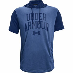 Under Armour RIVAL TERRY CLRBLK SS HD modrá M - Pánska mikina