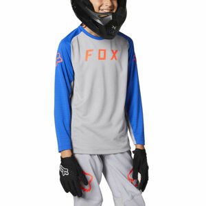 Fox DEFEND YTH sivá M - Detský cyklistický dres