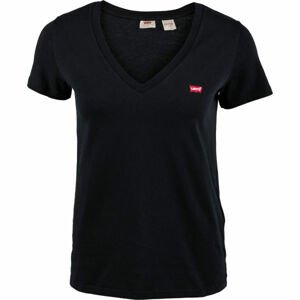 Levi's® PERFECT V-NECK TEE SHIRT Dámske tričko, čierna, veľkosť