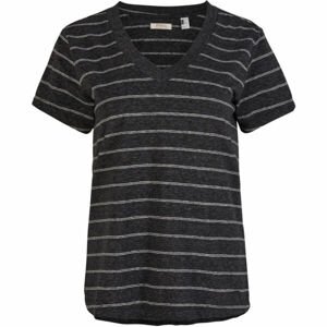 O'Neill LW ESSENTIALS V-NECK T-SHIRT Dámske tričko, čierna, veľkosť M