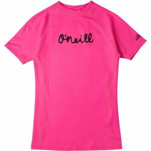 O'Neill PG ONEILL SS SKINS Dievčenské tričko do vody, ružová, veľkosť 12