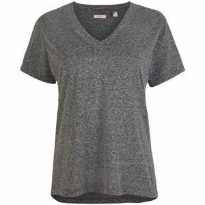 O'Neill LW ESSENTIALS V-NECK T-SHIRT tmavo sivá XS - Dámske tričko