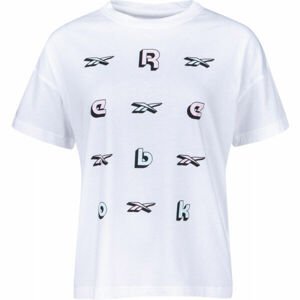 Reebok TRAINING ESSENTIALS GRAPHIC TEE-LOGO biela L - Dámske tričko