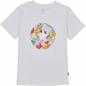 Converse FLOWER VIBES CHUCK PATCH CLASSIC TEE biela XS - Dámske tričko